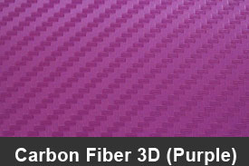 Purple 3D Carbon Fiber Pillar Post Trim Kits