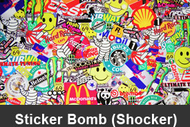 Shocker Sticker Bomb Dash Kits