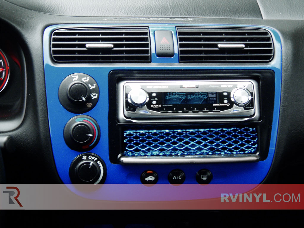 Honda Civic 2001-2005 Dash Kits With Aftermarket Radio Trim