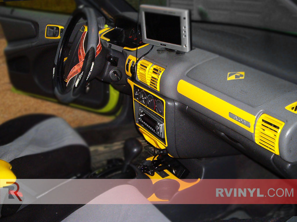 Plymouth Neon 1995-1999 Dash Kits With A High Gloss Yellow Finish