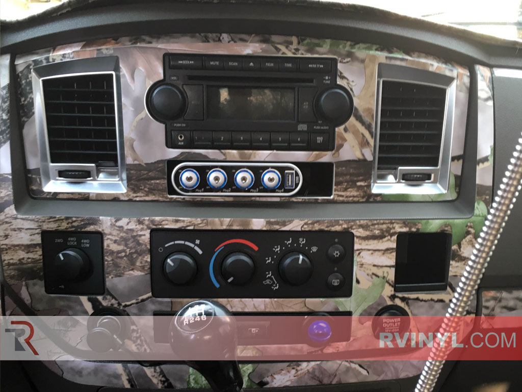 Dodge Ram  2006-2009 Real Carbon Fiber Dash Kit Trim  interior auto accessories