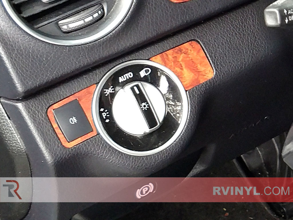 - Carbon Fiber 3D Sedan Rvinyl Rdash Dash Kit Decal Trim for Mercedes-Benz C-Class 2012-2014 Black 