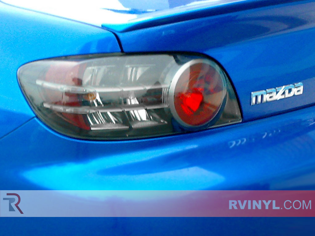 Rtint Tail Light Tint Precut Smoked Film Covers for Mazda RX-8 2004-2008