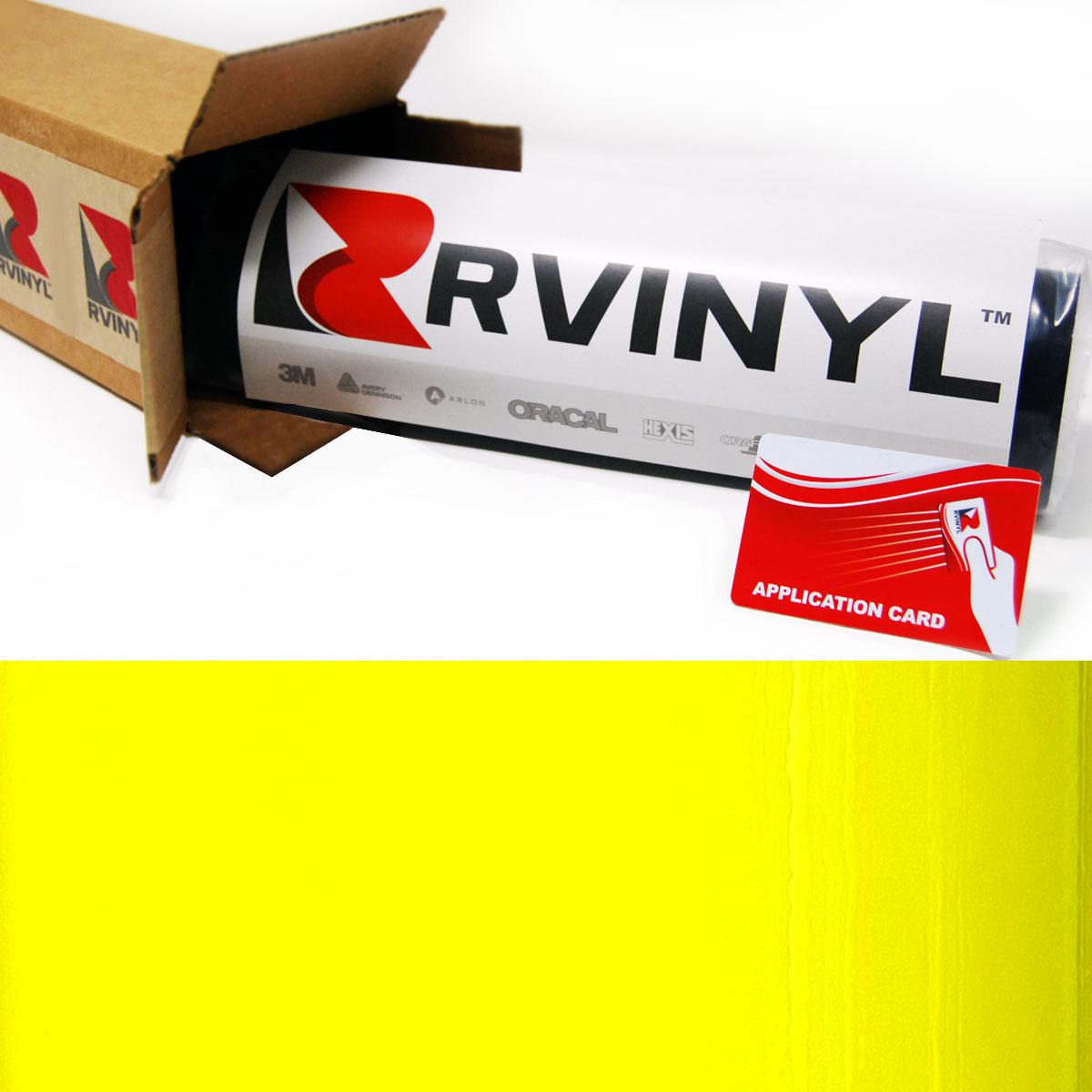 Rwraps™ Hyper Gloss Vinyl Film Wrap - Yellow Vinyl, Film, Sheet, Roll, Wrap, wraps