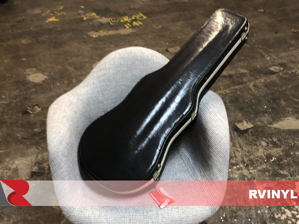 DIY 4D Black Carbon Fiber Violin Instrument Case Wrap