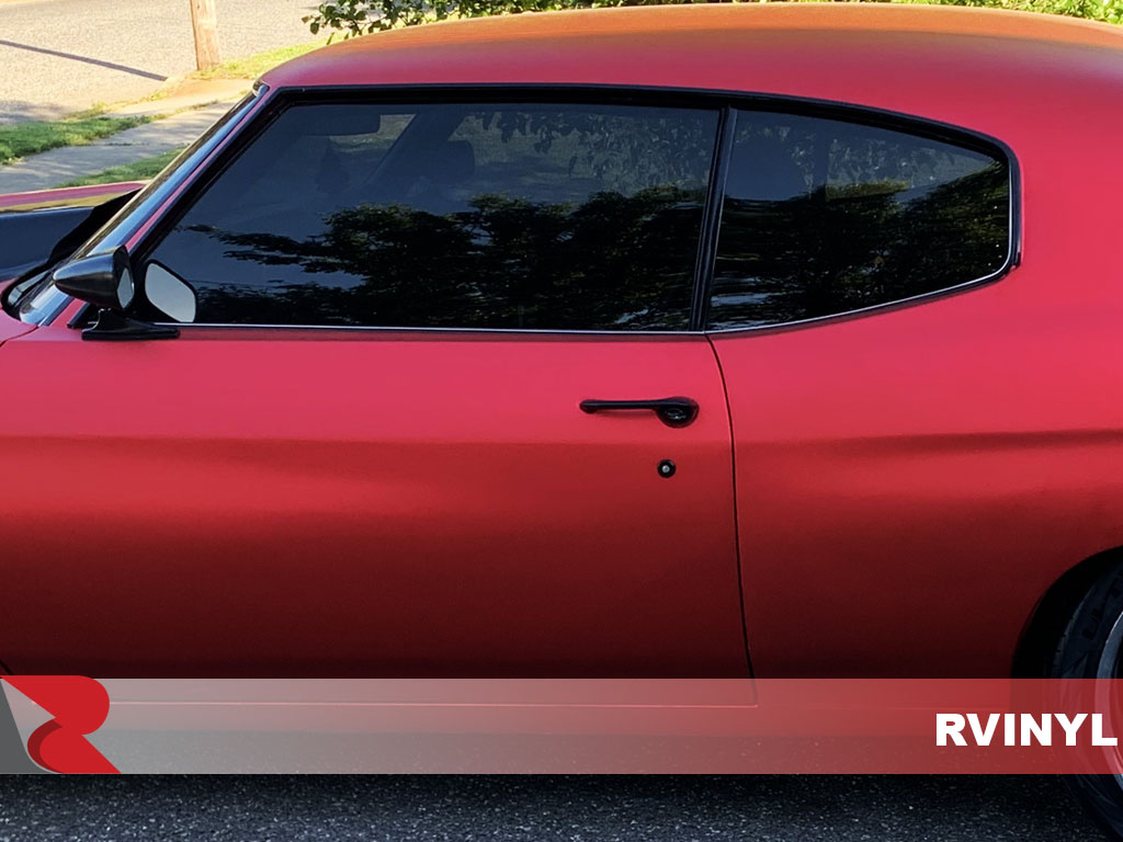 Rwraps™ Red Matte Chrome Vinyl Wrap | Car Wrap Film