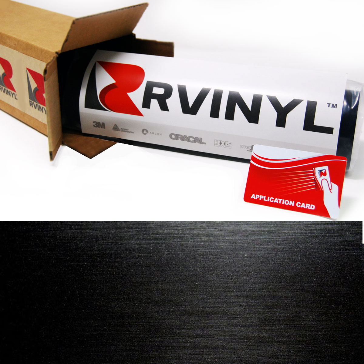 108"x60" Premium Black Brushed Aluminum Vinyl Wrap Sticker Decal Film 9FTx5FT