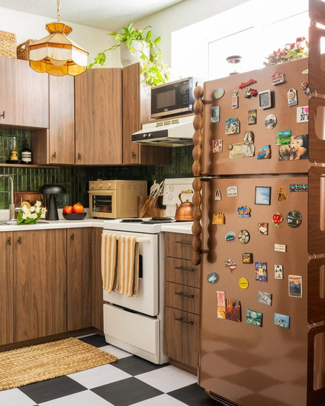 Oracal Vinyl-Wrapped Copper Fridge Makeover
