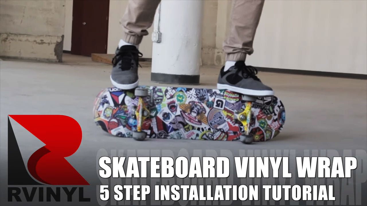 5 Step Skateboard Graphic Wrap Tutorial