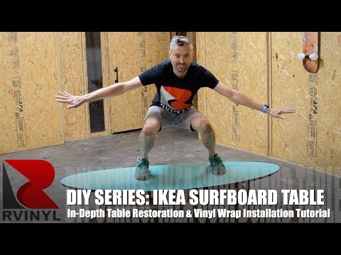 DIY Series: IKEA Surfboard Table Restoration and Wrap