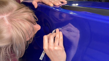 Transforming a Corvette with 3M™ 2080 Gloss Deep Metallic Blue | Knifeless Tape & Razor Precision