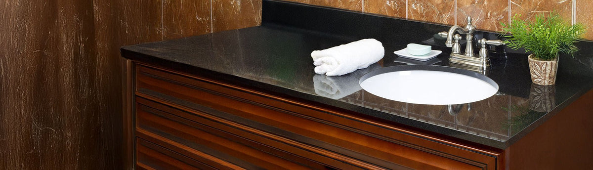 Black Bathroom Countertop Wraps - Rvinyl