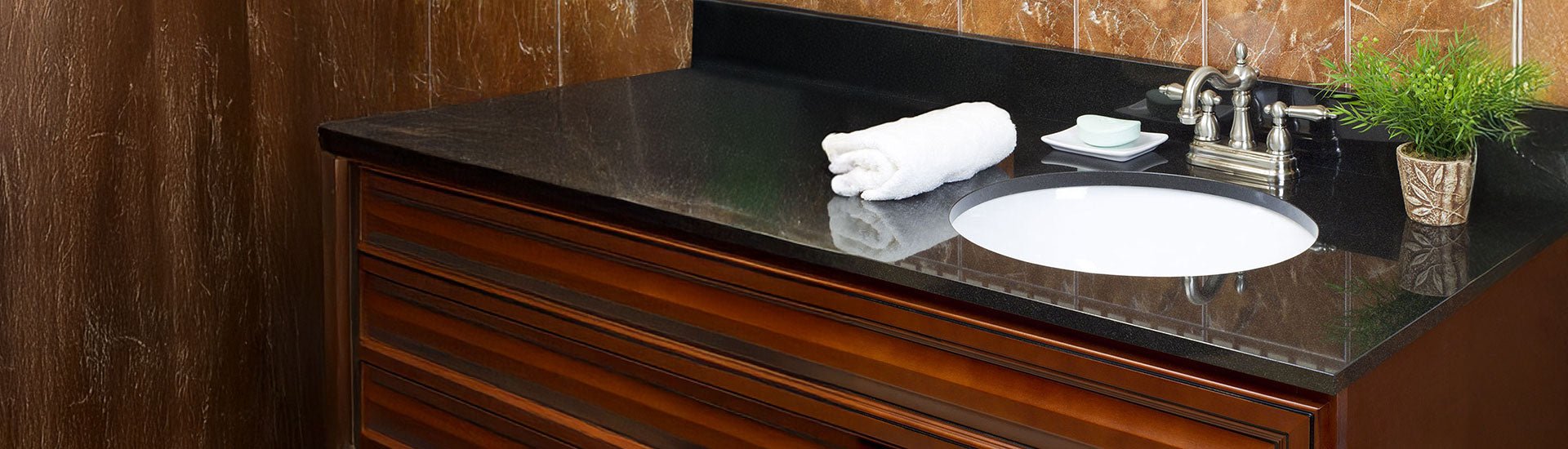 Black Bathroom Countertop Wraps - Rvinyl