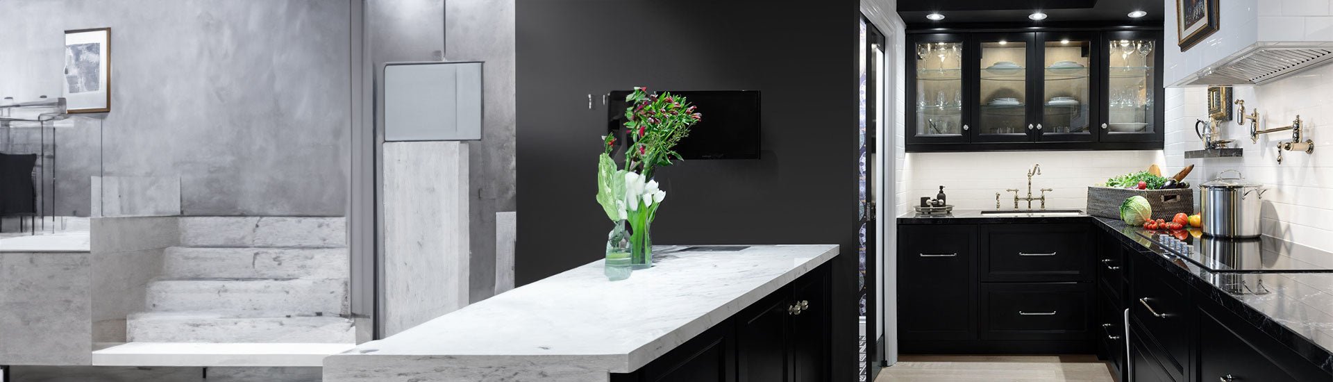 Black Kitchen Cabinet Wraps | Cabinetry Wraps - Rvinyl