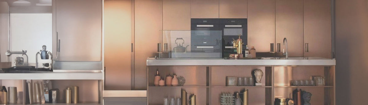 Copper Kitchen Cabinet Wraps | Cabinetry Wraps - Rvinyl