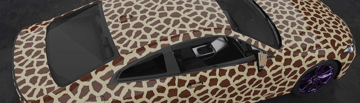Giraffe Print Wrap Films | Giraffe Print Vinyl Wraps - Rvinyl