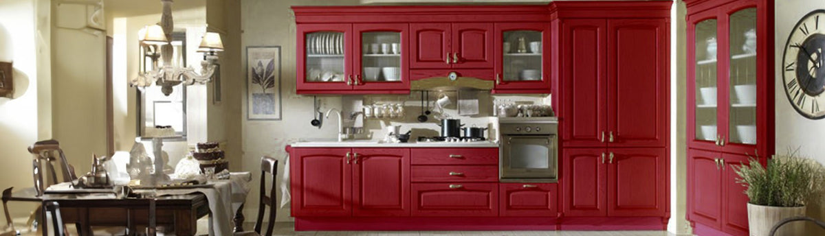 Maroon Kitchen Cabinet Wraps | Cabinetry Wraps - Rvinyl
