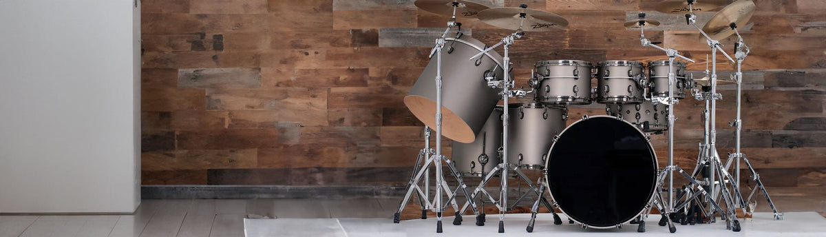Nardo Gray Drum Wraps | Snare Drum | Bass Drum | Tom-Toms - Rvinyl