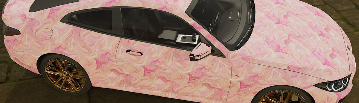 Pink Gemstone Agate Wrap Films | Pink Gemstone Agate Vinyl Wraps - Rvinyl