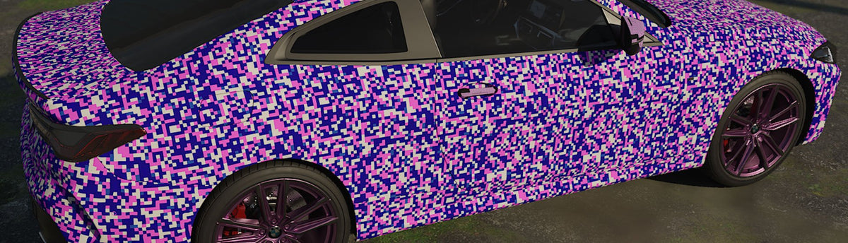 Purple Pixel Wrap Films | Purple Pixel Vinyl Wraps - Rvinyl