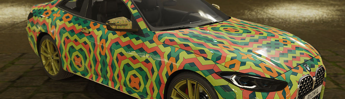 Rainbow Art Deco Wrap Films | Rainbow Art Deco Vinyl Wraps - Rvinyl