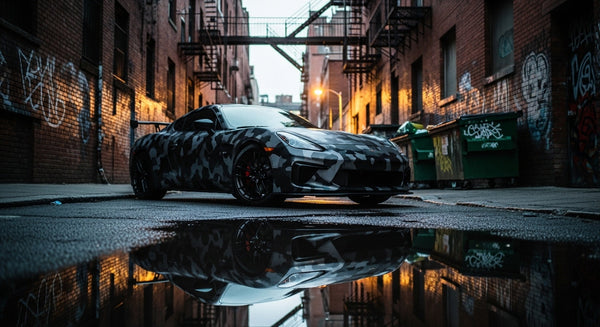 Patterned vehicle wrap films and custom automotive vinyl