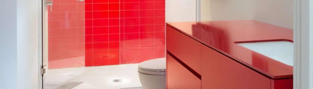 Red Bathroom Countertop Wraps - Rvinyl