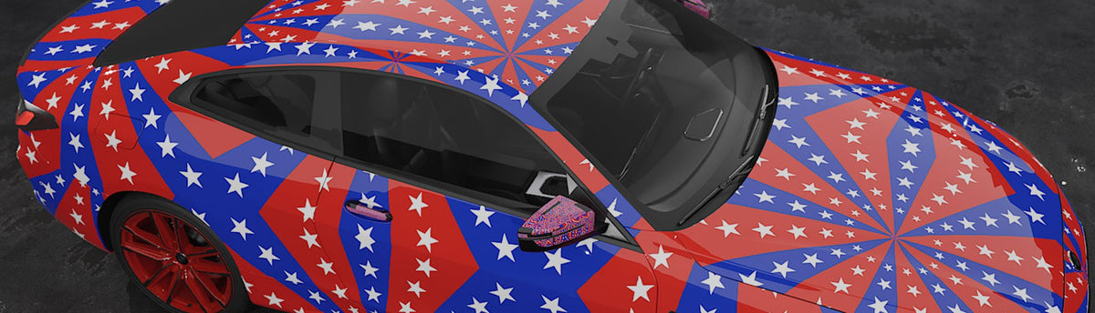 Star Spangled Wrap Films | Star Spangled Vinyl Wraps - Rvinyl