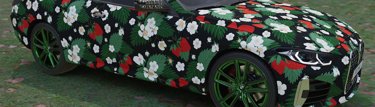 Strawberry Wrap Films | Strawberry Vinyl Wraps - Rvinyl