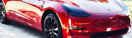 Tesla Headlight Tint | Headlight Protection | Headligh Covers - Rvinyl