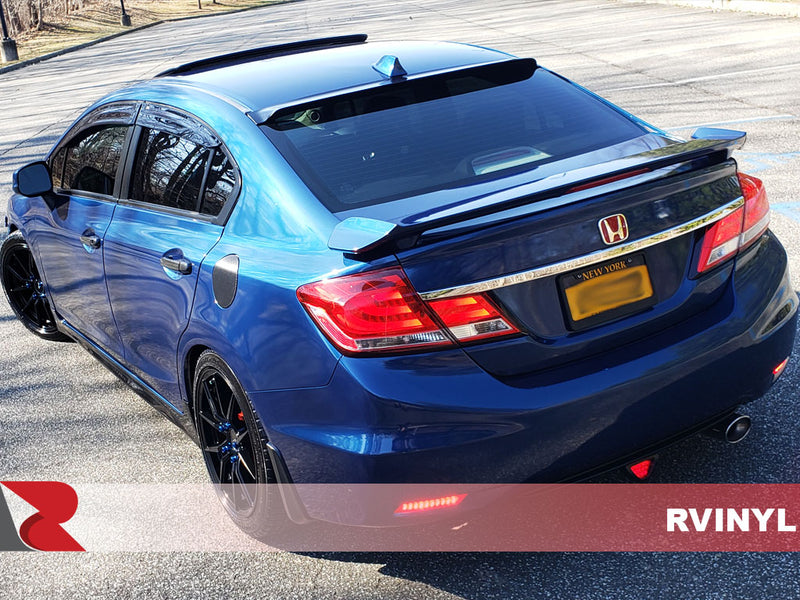 AD-SW900 Gloss Metallic Dark Blue DIY Wrap Rear For 2013 Honda Civic