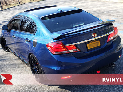 AD-SW900 Gloss Metallic Dark Blue DIY Wrap Rear For 2013 Honda Civic