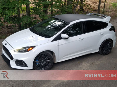 ~Rwraps™ Matte Black Ford Focus Hood Wrap~2