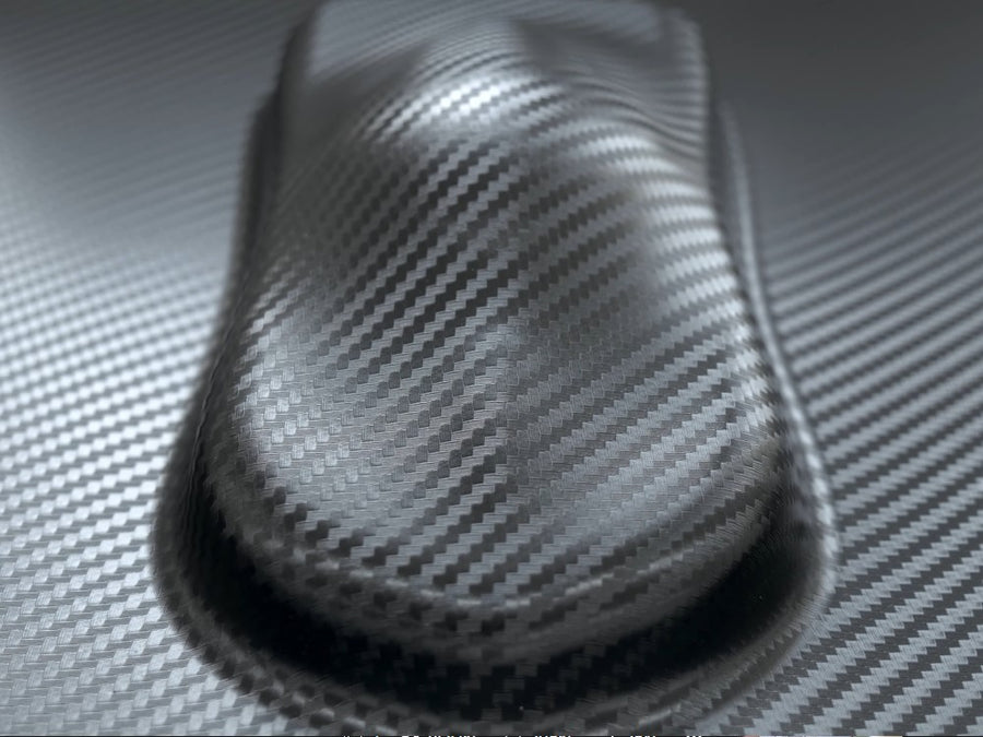 3D Black Carbon Fiber speed shape