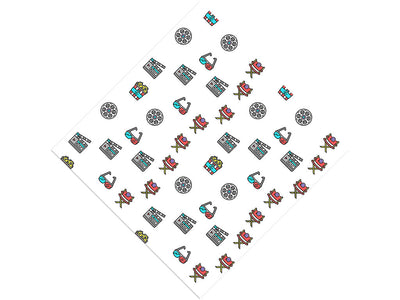 3D Fun Movie Vinyl Wrap Pattern