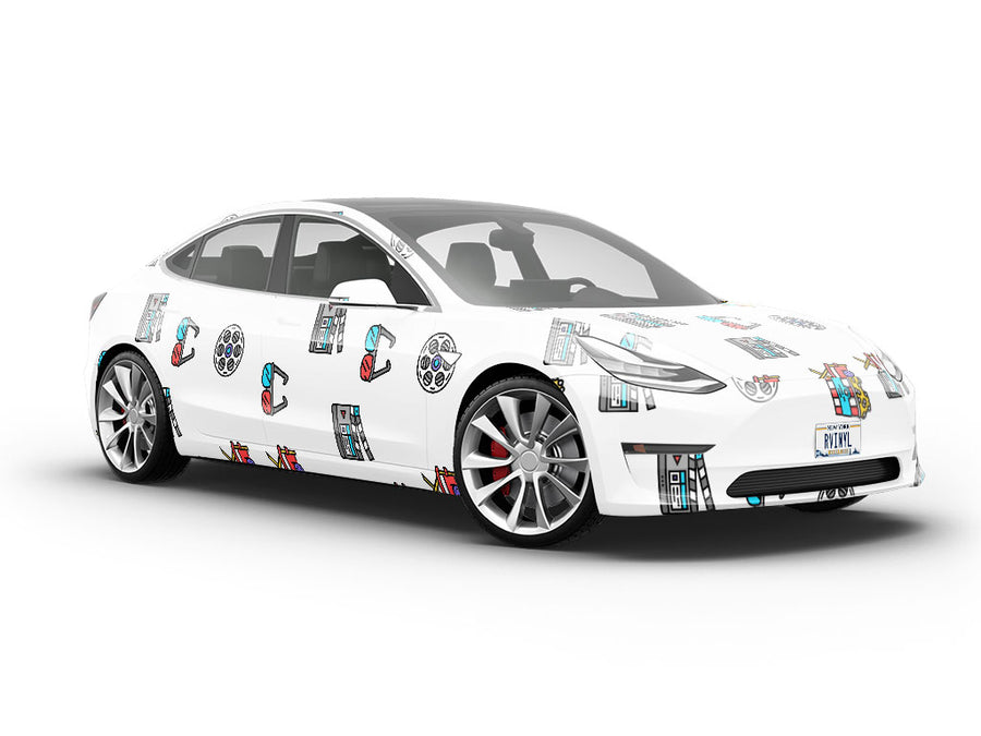 3D Fun Movie Vehicle Vinyl Wrap
