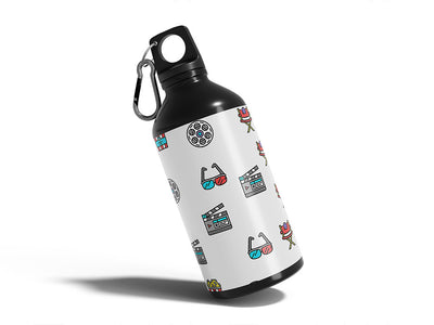 3d fun movie Water Bottle DIY Stickers