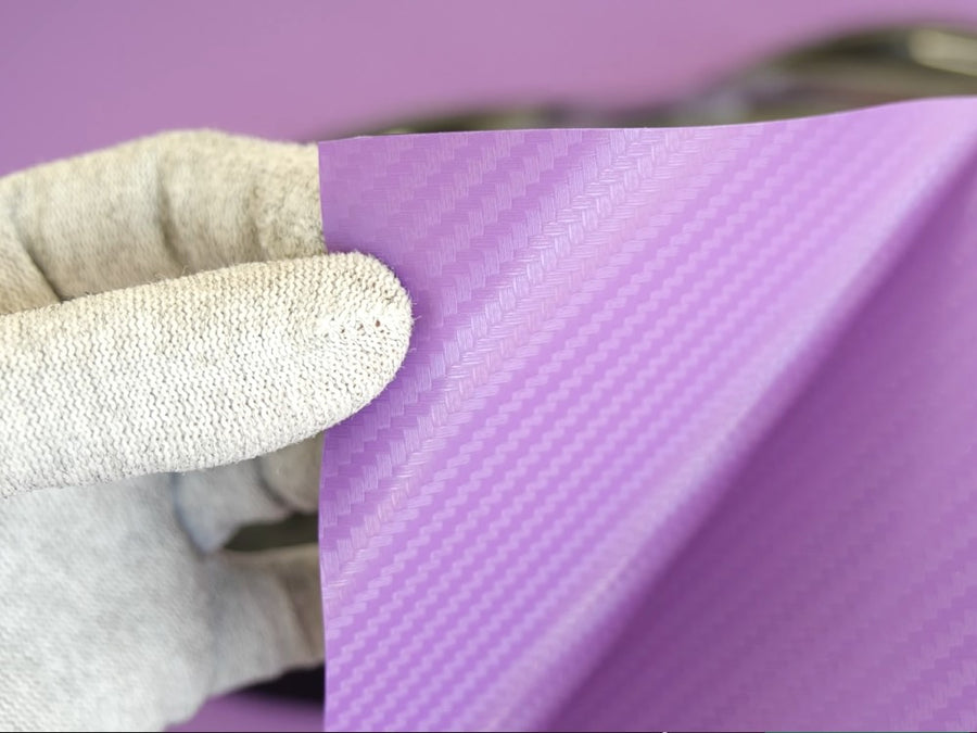 3D Purple Carbon Fiber Vinyl Sheet