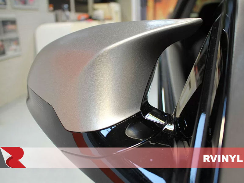 3M 1080 Series Brushed Titanium Wing Mirror Rwrap
