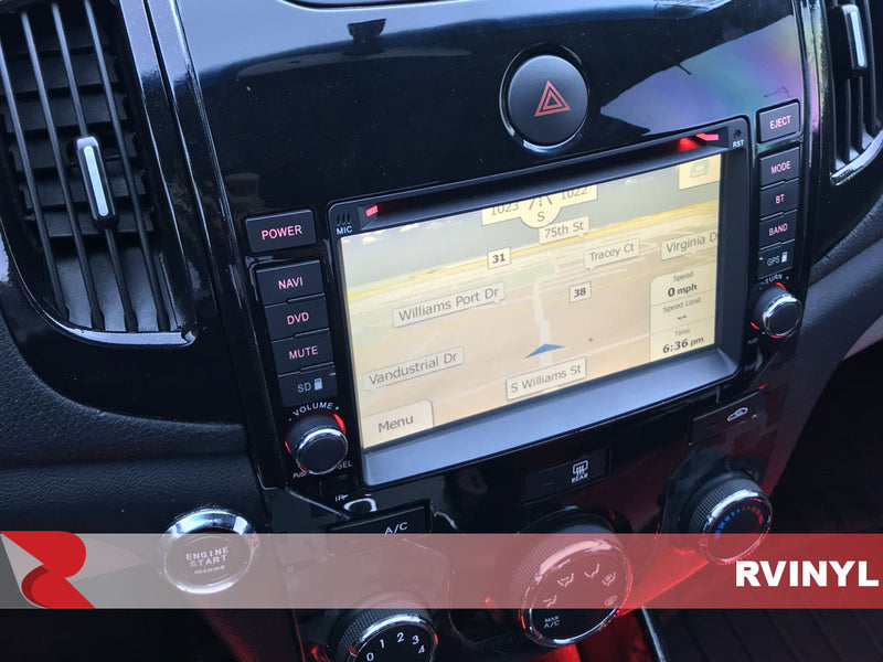 3M 1080 Series G12 Gloss Black Kia Forte Dash Wrap