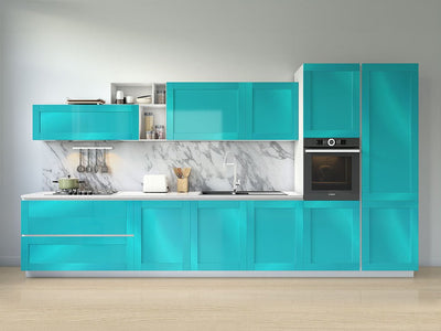 3M™ 2080 Gloss Atomic Teal Kitchen Cabinet Wraps