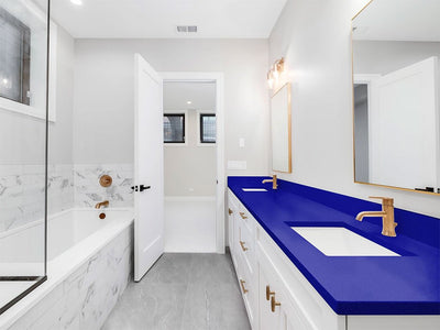 3M 1080 Gloss Blue Raspberry DIY Built-In Bathroom Countertop Wraps