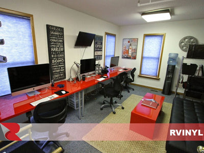 3M 1080 Gloss Hot Rod Red Desk and Table Wrap