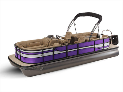3M 1080 Gloss Plum Explosion Pontoon Custom Boat Wrap
