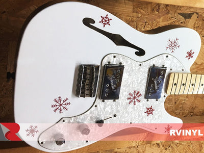 3M™ Gloss Guitar Wrap White Gold Sparkle