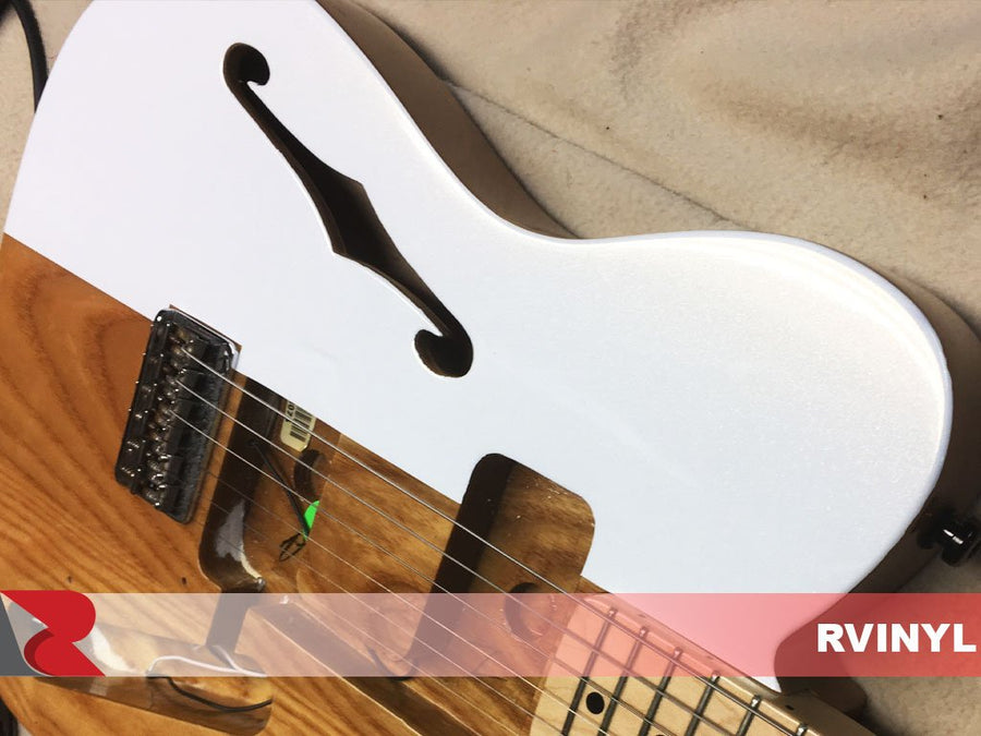 3M™ Gloss White Gold Sparkle Guitar Wrap