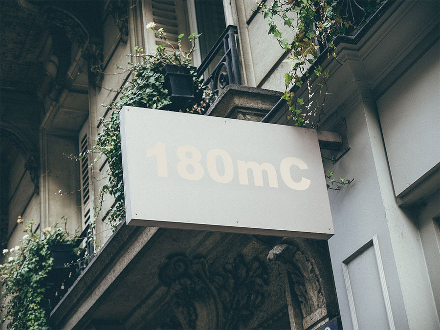 3M Controltac 180mC Transparent Installed Building Sign