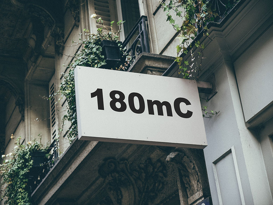 3M Controltac 180mC Black Installed Building Sign