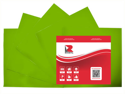 3M 180mC Lime Green Craft Vinyl Sheet Pack