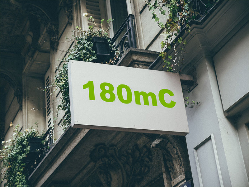 3M Controltac 180mC Lime Green Installed Building Sign